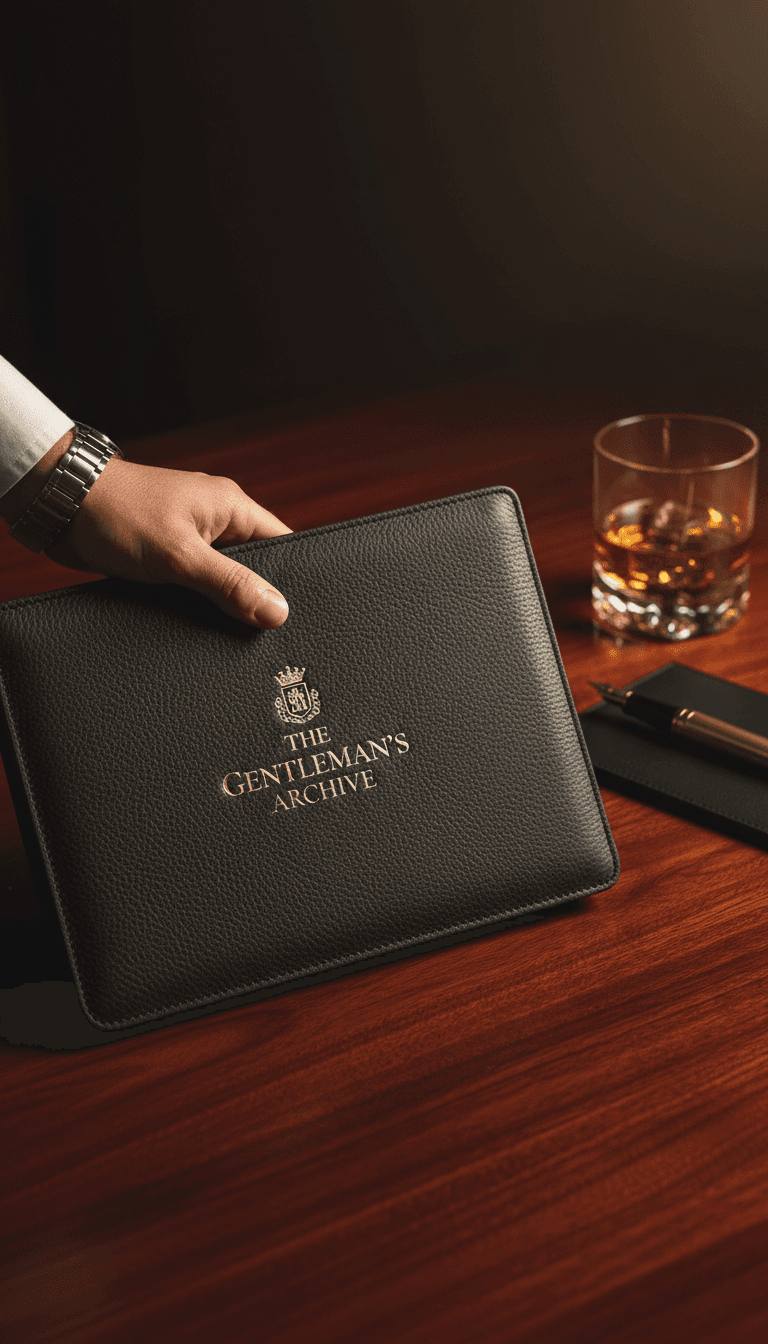 Luxury portfolio and refined desk details